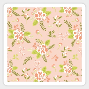 Sweet Pea Pink Florals Sticker